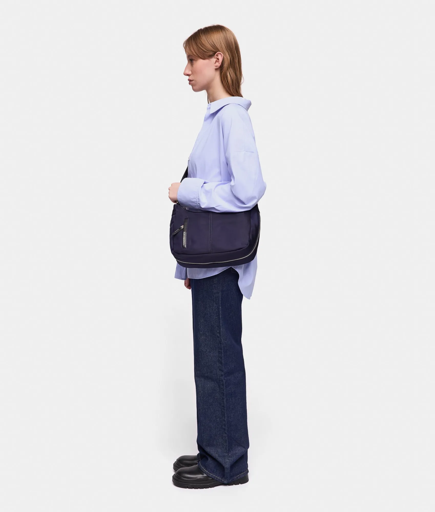 Hot Mandarina Duck HUNTER Medium Expandable Crossbody Bag Eclipse