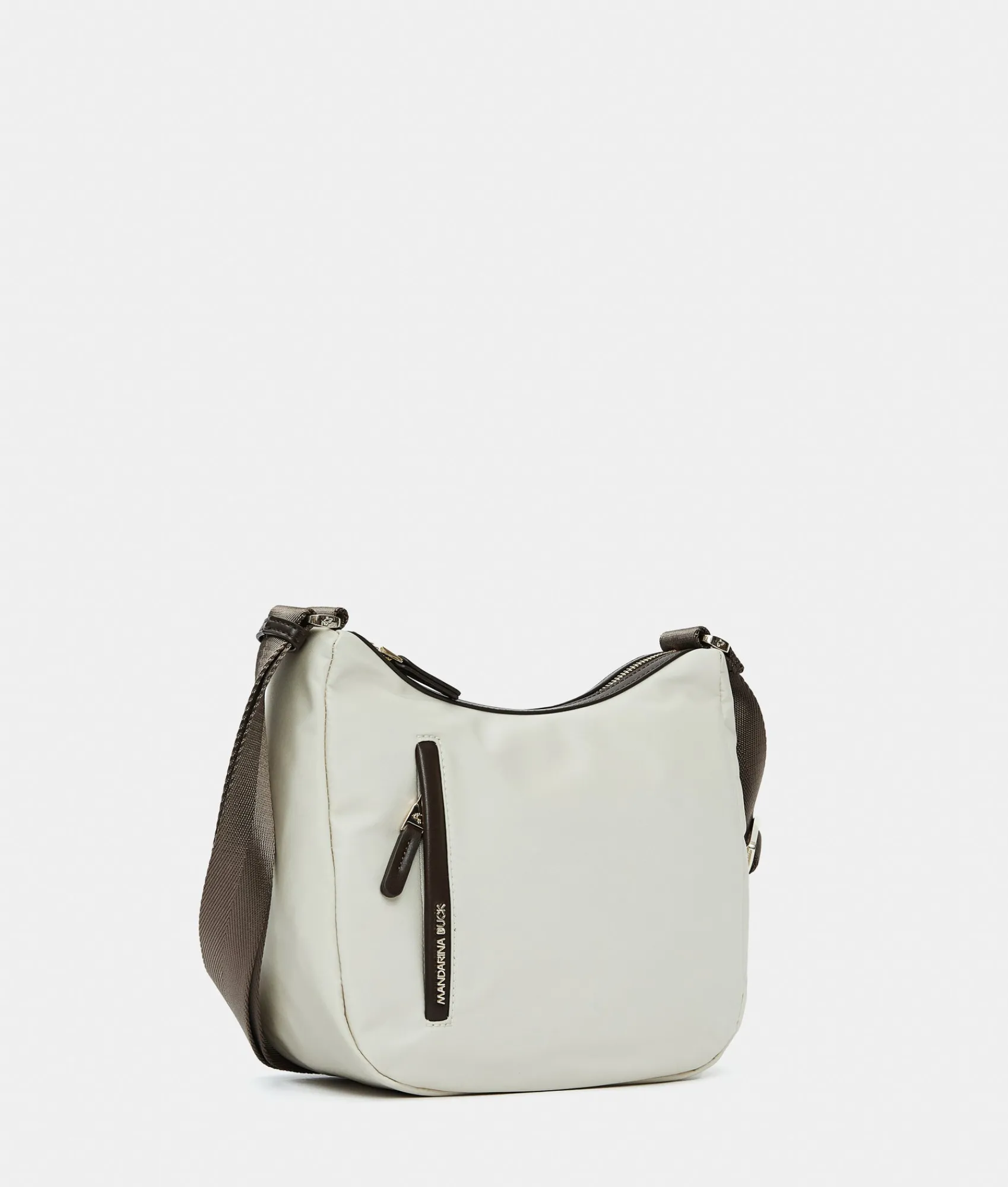 Outlet Mandarina Duck HUNTER Medium Hobo Bag WhitecapGrey