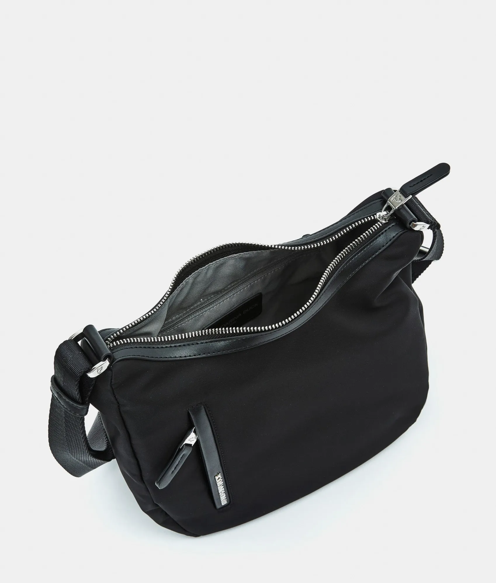 Hot Mandarina Duck HUNTER Medium Hobo Bag Black