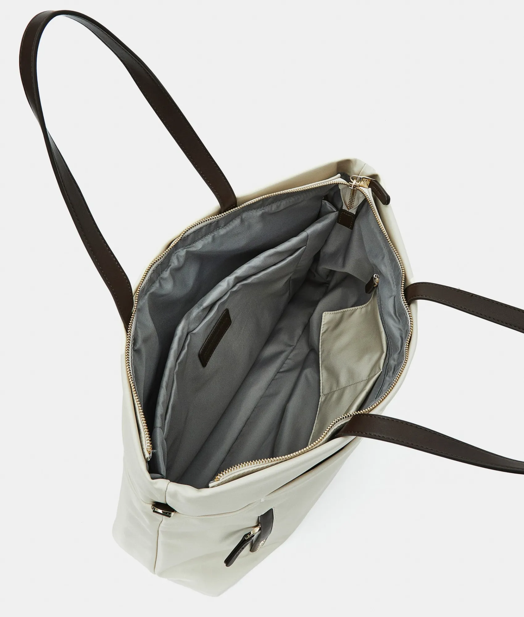 Fashion Mandarina Duck HUNTER Shopper Bag | 15" Laptop WhitecapGrey