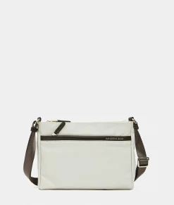 Clearance Mandarina Duck HUNTER Small Crossbody Bag WhitecapGrey