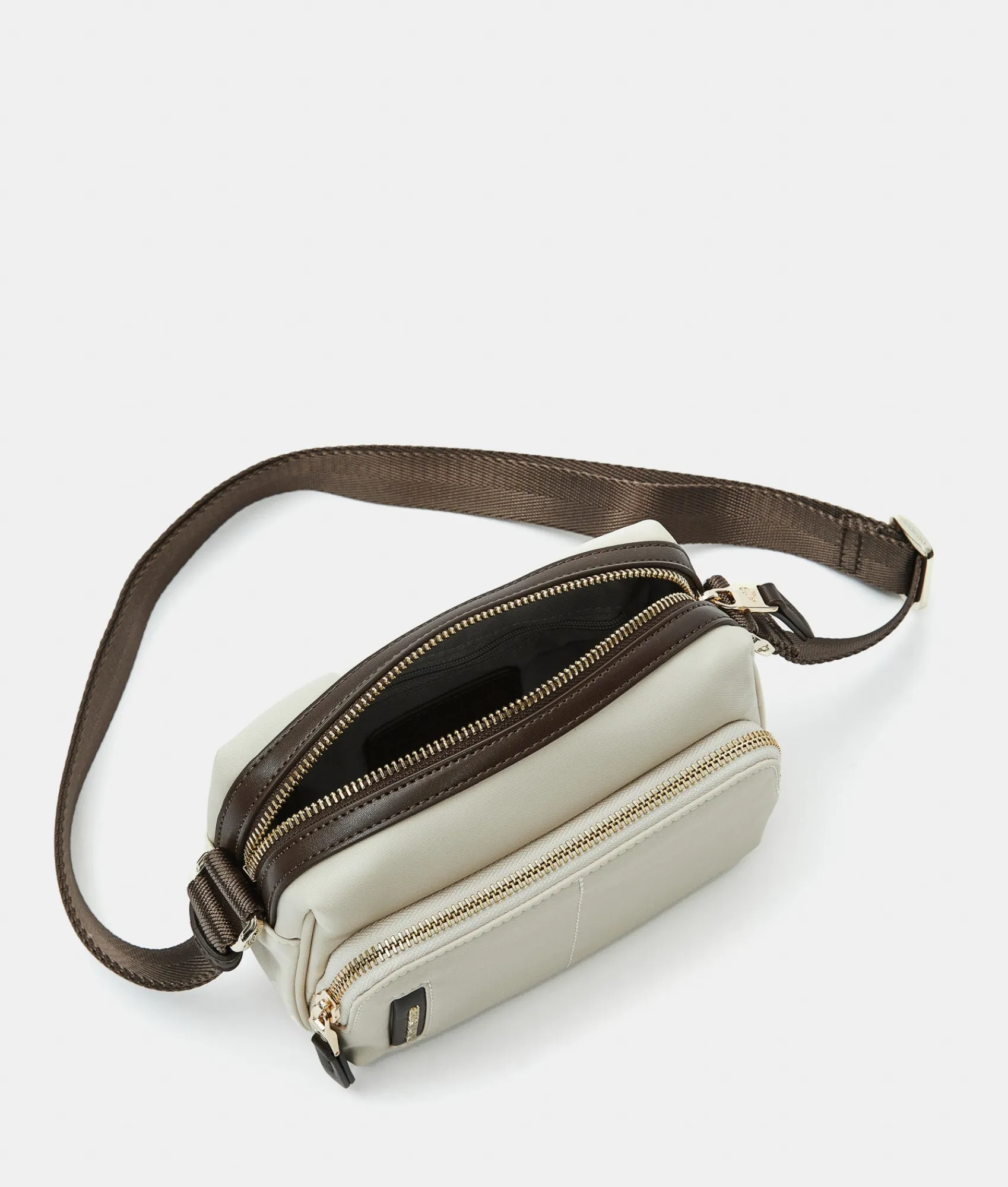 Outlet Mandarina Duck HUNTER Small Crossbody Bag WhitecapGrey
