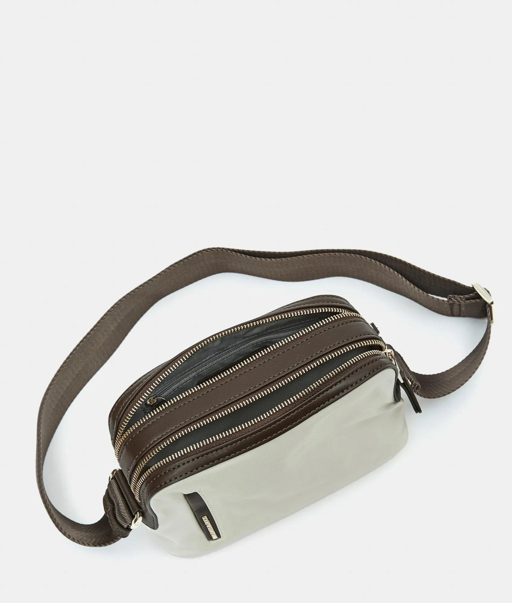 Clearance Mandarina Duck HUNTER Small Crossbody Bag WhitecapGrey