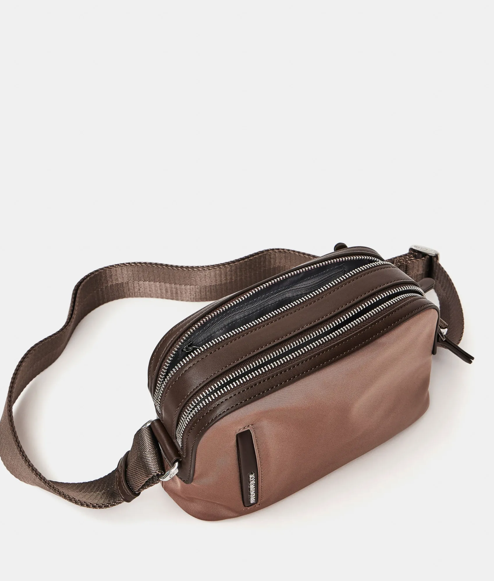 Fashion Mandarina Duck HUNTER Small Crossbody Bag Beaver