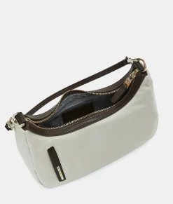 Fashion Mandarina Duck HUNTER Small Shoulder Bag WhitecapGrey