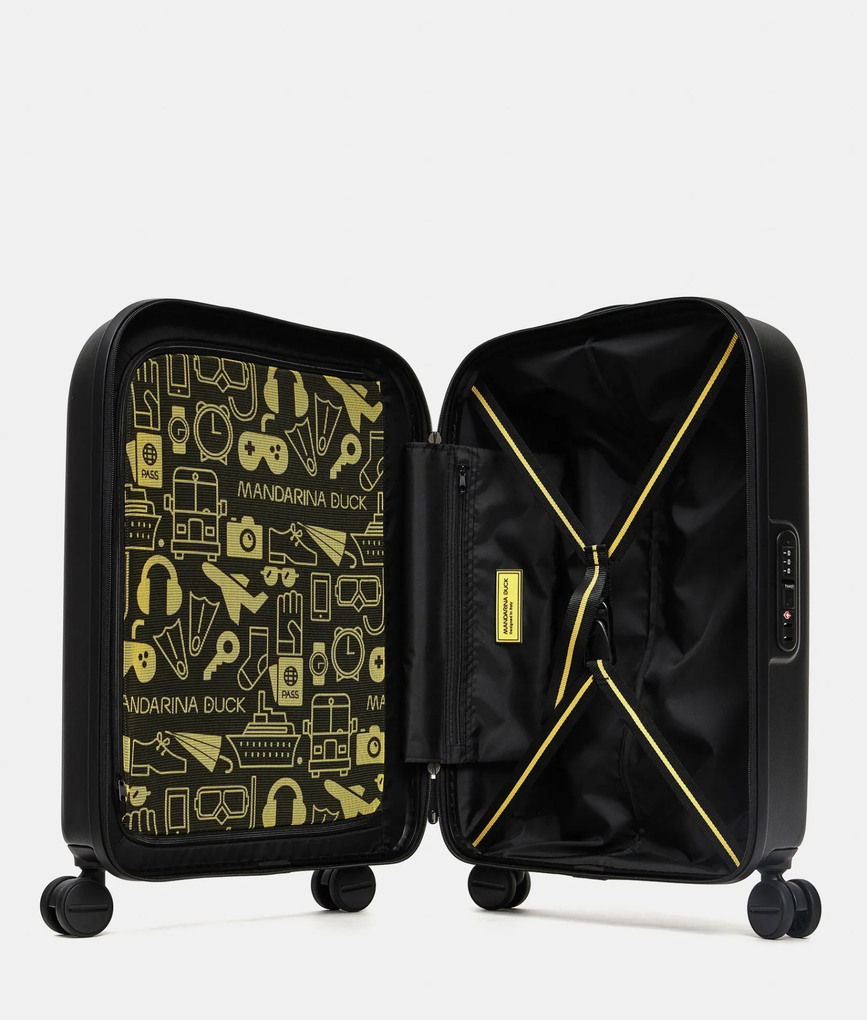 Sale Mandarina Duck LOGODUCK+ Cabin Trolley (4 Wheels) | cm 55X40X20 Black