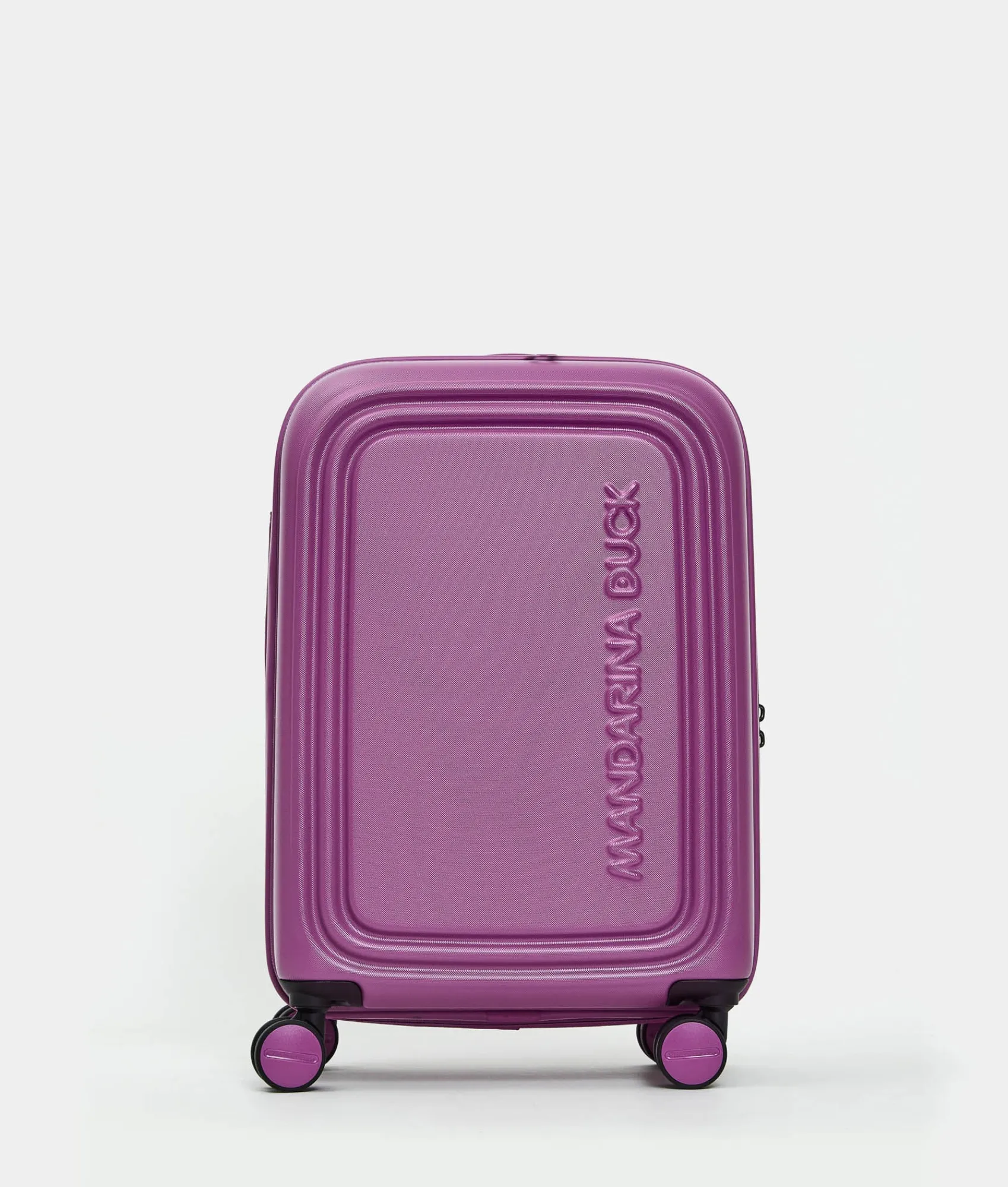 New Mandarina Duck LOGODUCK+ Expandable Cabin Hard Trolley (4 wheels) | cm 55 x 35 x 23/26 cm Orchid