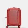 New Mandarina Duck LOGODUCK+ Expandable Cabin Hard Trolley (4 Wheels) | cm 55X40X20/23 CherryTomato