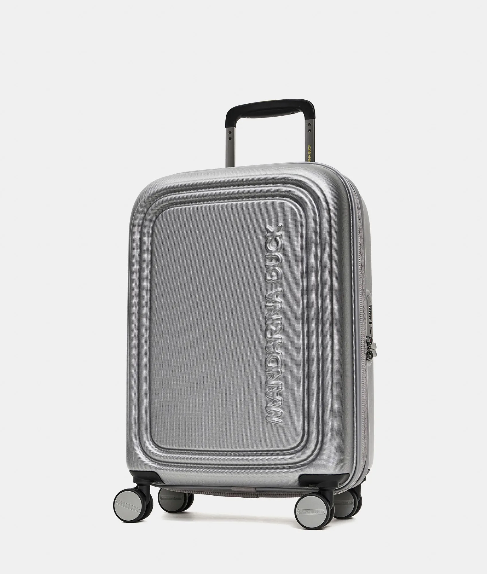 Online Mandarina Duck LOGODUCK+ Expandable Cabin Hard Trolley (4 wheels) | cm 55 x 35 x 23/26 cm Silver