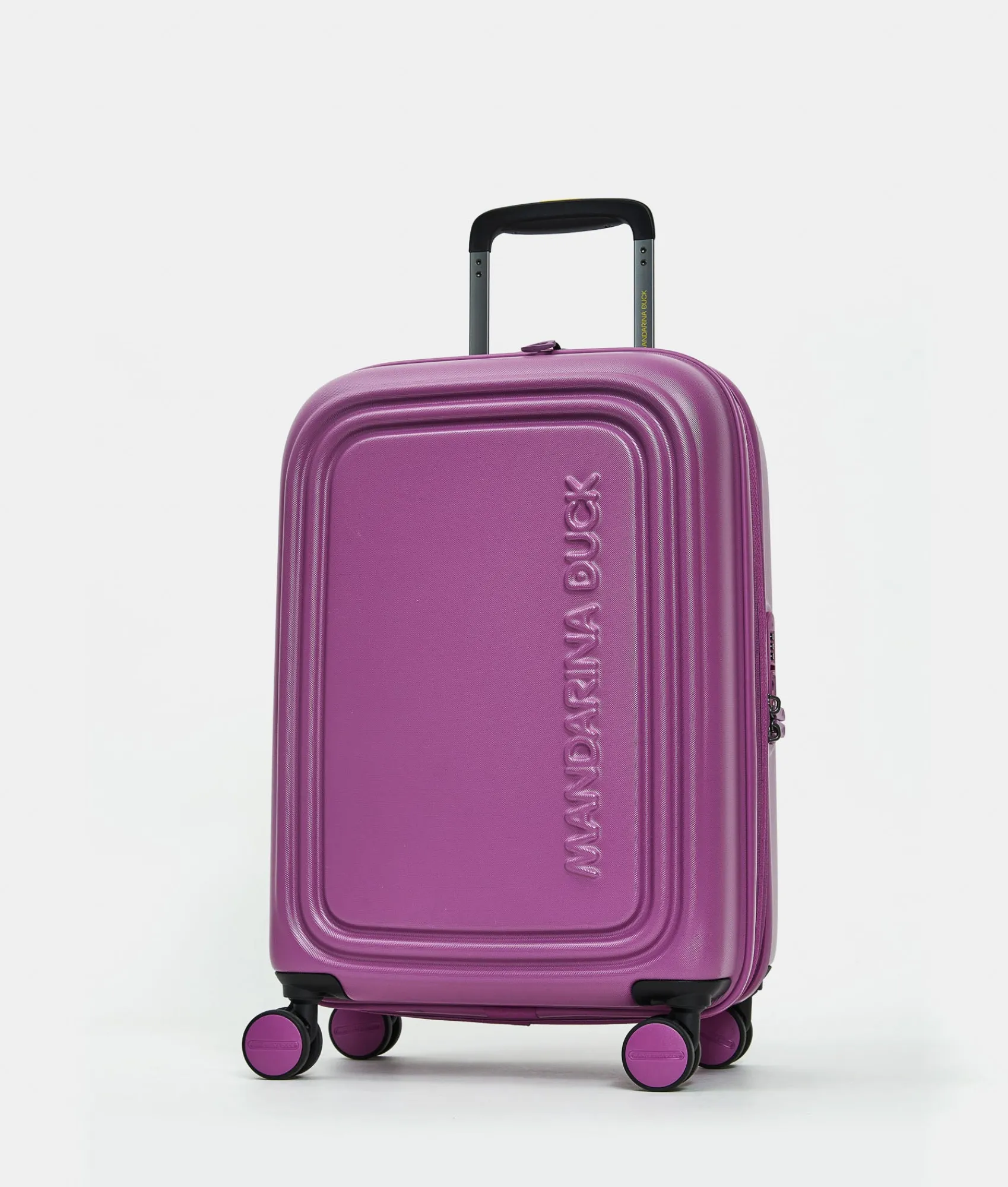 New Mandarina Duck LOGODUCK+ Expandable Cabin Hard Trolley (4 wheels) | cm 55 x 35 x 23/26 cm Orchid