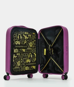 Clearance Mandarina Duck LOGODUCK+ Expandable Cabin Hard Trolley (4 Wheels) | cm 55X40X20/23 Orchid