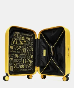 Fashion Mandarina Duck LOGODUCK+ Expandable Cabin Hard Trolley (4 wheels) | cm 55 x 35 x 23/26 cm DuckYellow