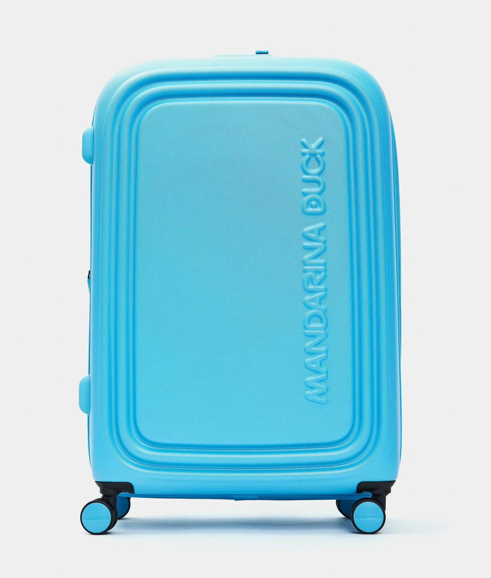 Fashion Mandarina Duck LOGODUCK+ Expandable Large Trolley (4 Wheels) | cm 75X49X31 Aquarius