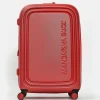 Clearance Mandarina Duck LOGODUCK+ Expandable Large Trolley (4 Wheels) | cm 75X49X31 CherryTomato