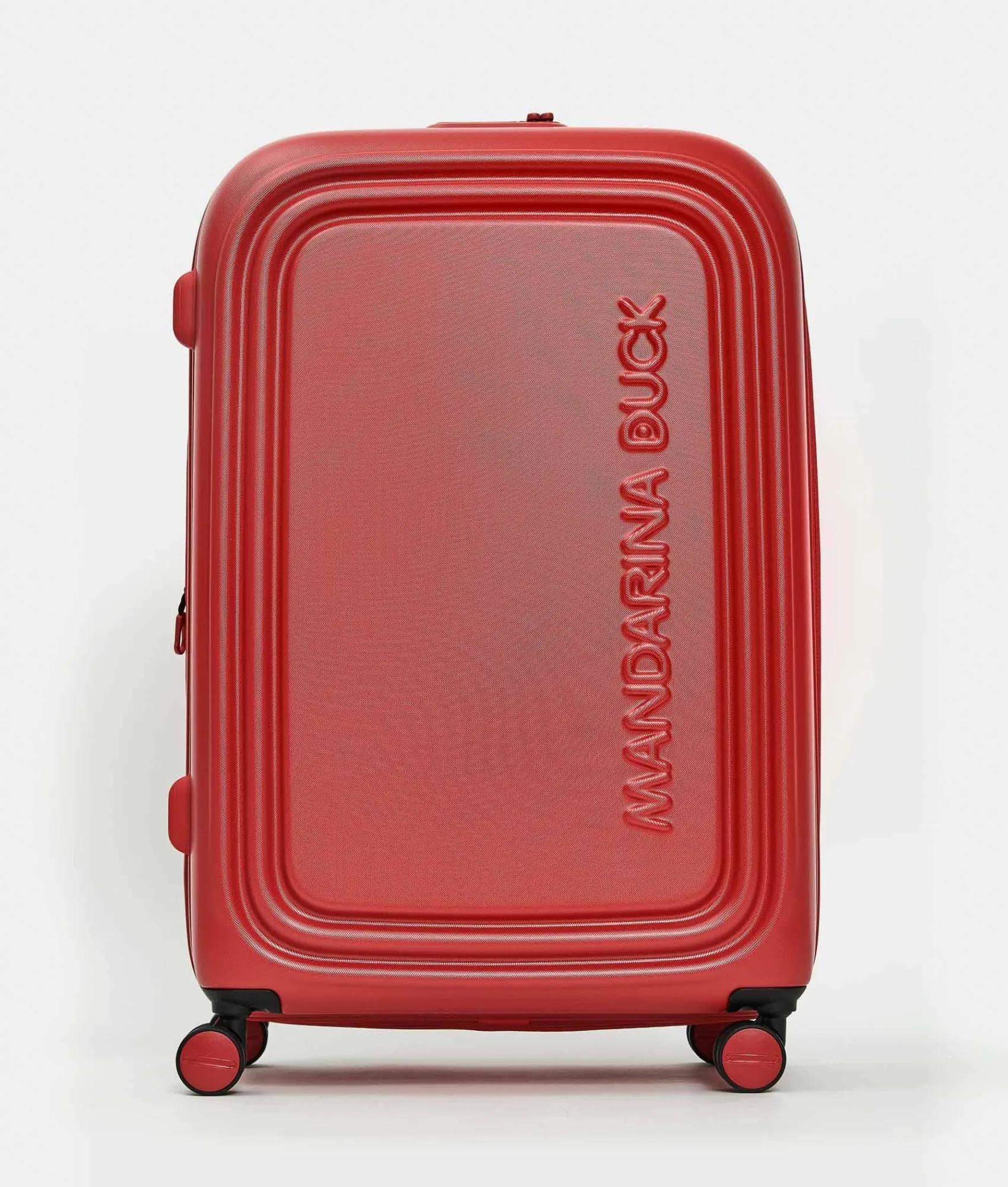 Clearance Mandarina Duck LOGODUCK+ Expandable Large Trolley (4 Wheels) | cm 75X49X31 CherryTomato