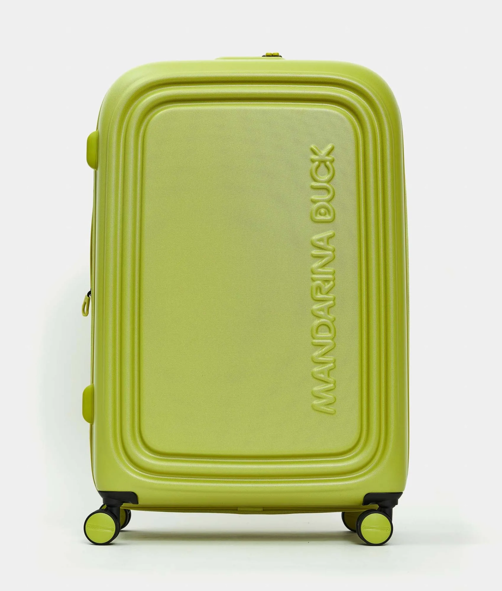 New Mandarina Duck LOGODUCK+ Expandable Large Trolley (4 Wheels) | cm 75X49X31 MapoGreen