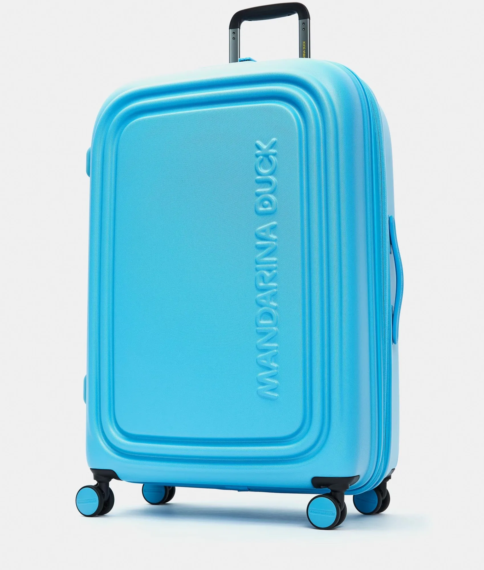 Fashion Mandarina Duck LOGODUCK+ Expandable Large Trolley (4 Wheels) | cm 75X49X31 Aquarius