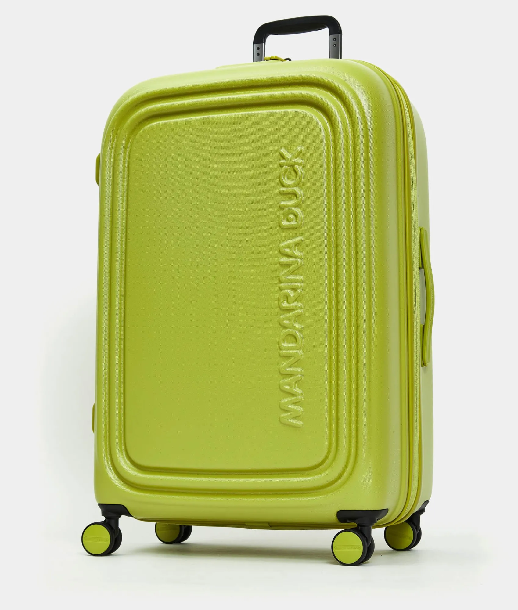 New Mandarina Duck LOGODUCK+ Expandable Large Trolley (4 Wheels) | cm 75X49X31 MapoGreen