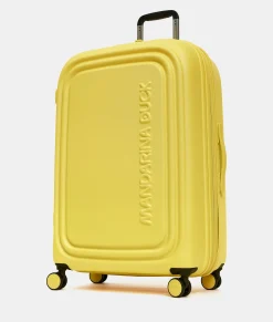 Sale Mandarina Duck LOGODUCK+ Expandable Large Trolley (4 Wheels) | cm 75X49X31 DuckYellow