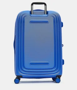 Clearance Mandarina Duck LOGODUCK+ Expandable Large Trolley (4 Wheels) | cm 75X49X31 ElectricBlue