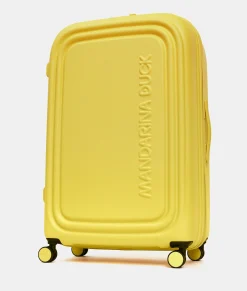 Hot Mandarina Duck LOGODUCK Expandable XL Trolley (4 Wheels) | cm 82X52X34 DuckYellow