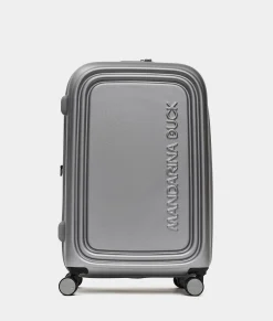 Sale Mandarina Duck LOGODUCK+ Medium Expandable Trolley (4 Wheels) | cm 69 X 45 X 32/35 Silver