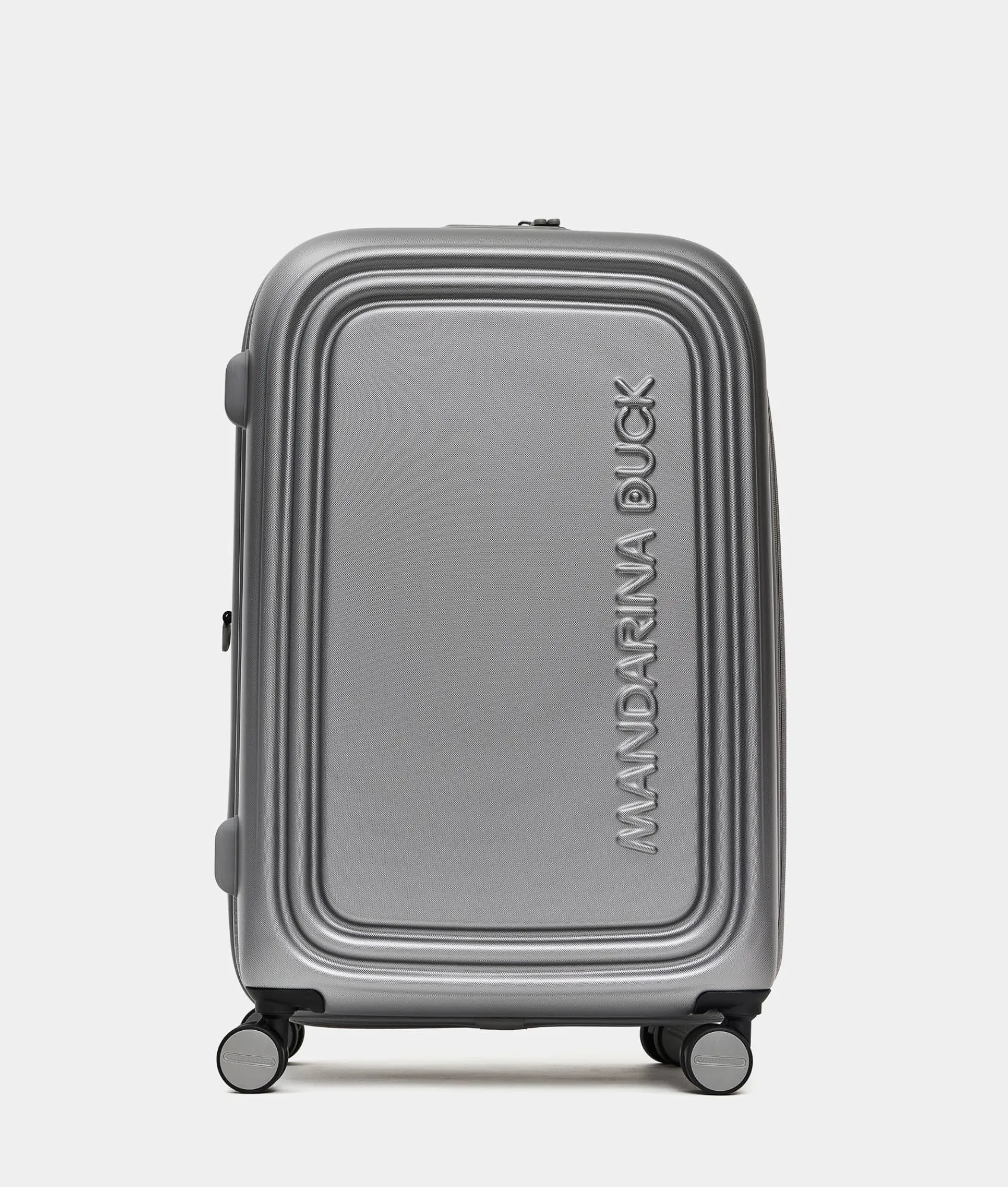 Sale Mandarina Duck LOGODUCK+ Medium Expandable Trolley (4 Wheels) | cm 69 X 45 X 32/35 Silver
