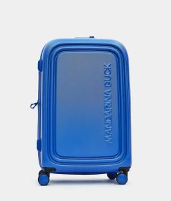 Discount Mandarina Duck LOGODUCK+ Medium Expandable Trolley (4 Wheels) | cm 69 X 45 X 32/35 ElectricBlue