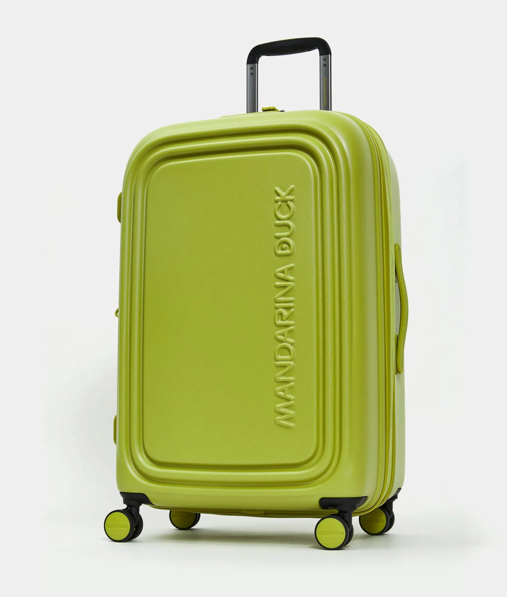 Best Mandarina Duck LOGODUCK+ Medium Expandable Trolley (4 Wheels) | cm 69 X 45 X 32/35 MapoGreen