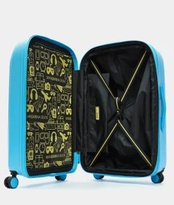 Outlet Mandarina Duck LOGODUCK+ Medium Expandable Trolley (4 Wheels) | cm 69 X 45 X 32/35 Aquarius