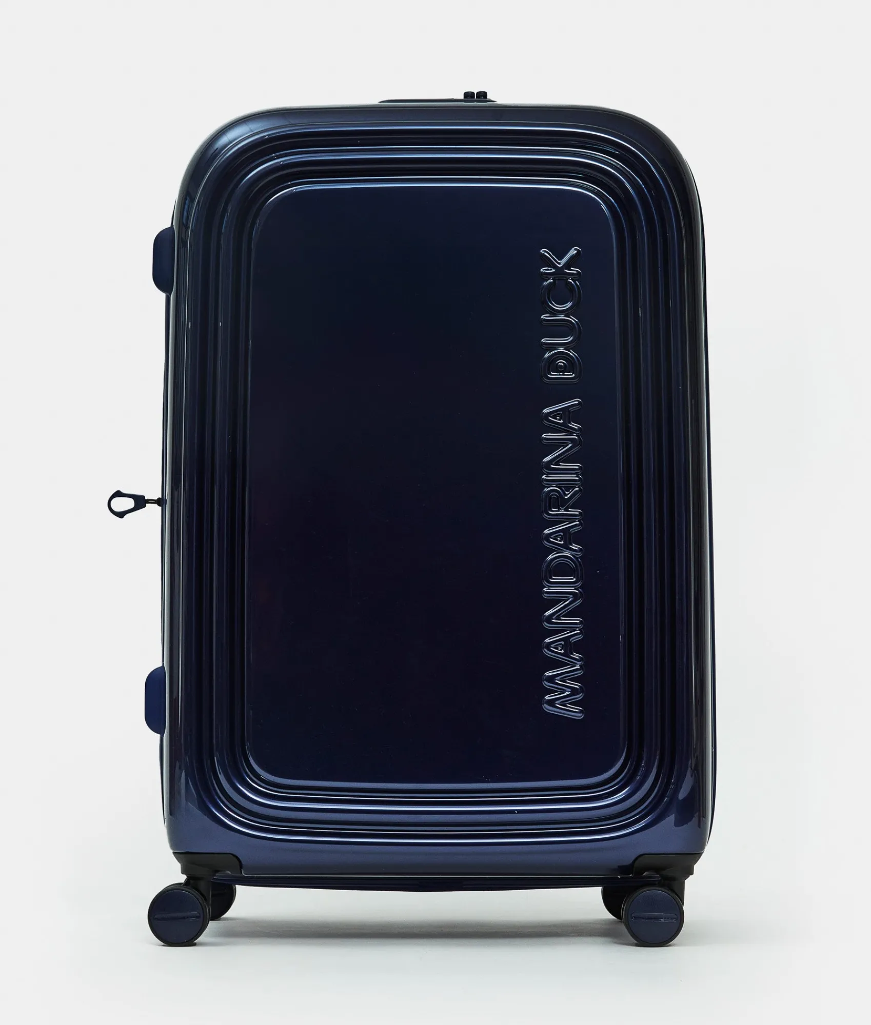 Discount Mandarina Duck LOGODUCK+ METAL Expandable Large Trolley (4 Wheels) | cm 75X49X31 BlueIndigo