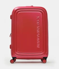 Online Mandarina Duck LOGODUCK+ METAL Expandable Large Trolley (4 Wheels) | cm 75X49X31 Raspberry