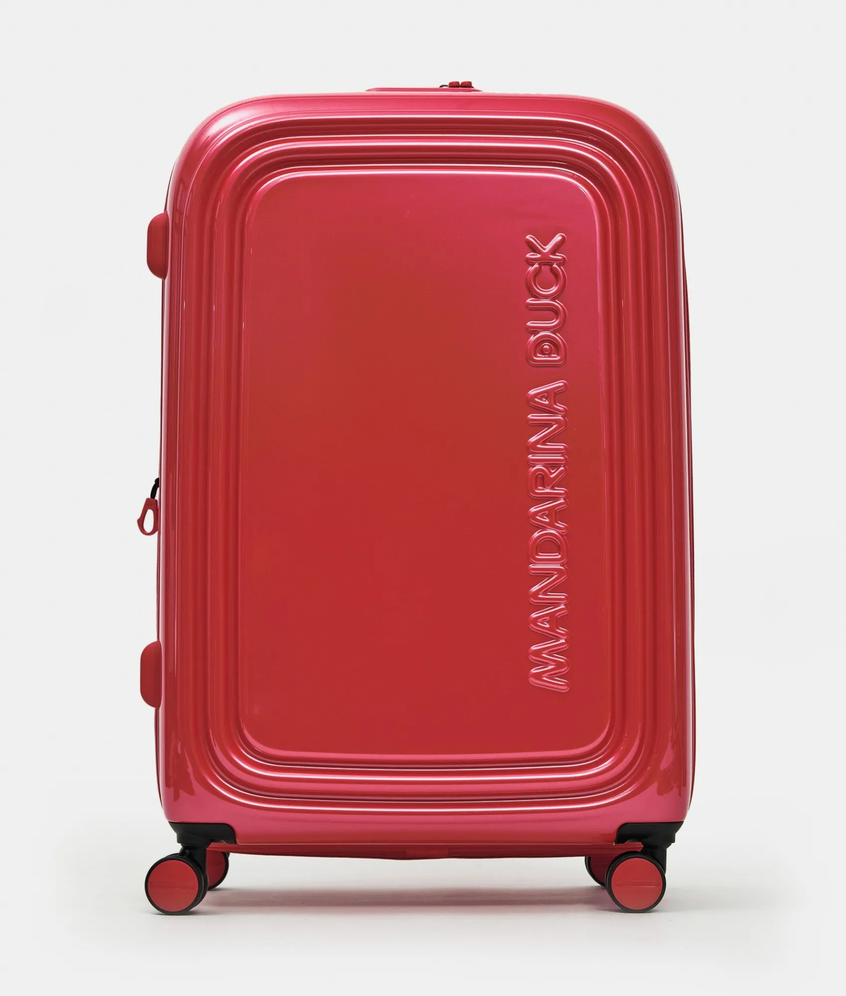Online Mandarina Duck LOGODUCK+ METAL Expandable Large Trolley (4 Wheels) | cm 75X49X31 Raspberry