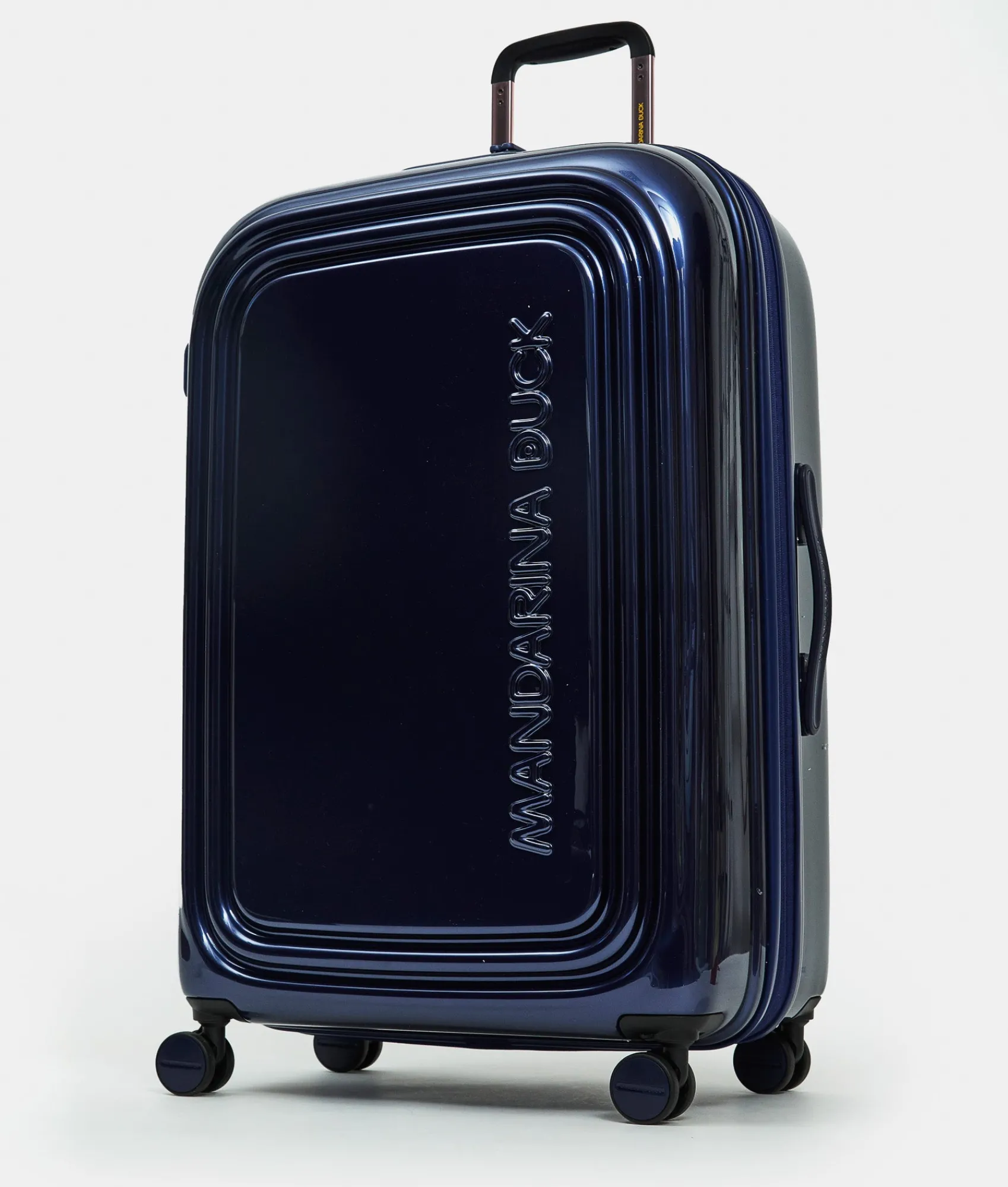 Discount Mandarina Duck LOGODUCK+ METAL Expandable Large Trolley (4 Wheels) | cm 75X49X31 BlueIndigo