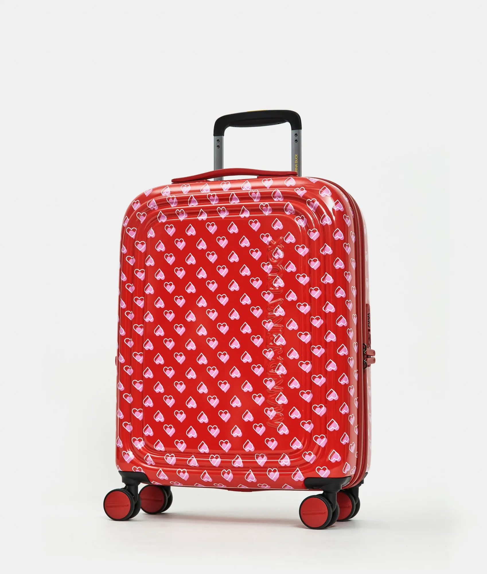 Best Mandarina Duck LOGODUCK+ PRINTED Expandable Cabin Hard Trolley (4 Wheels) | cm 55X40X20/23 GimmeLove
