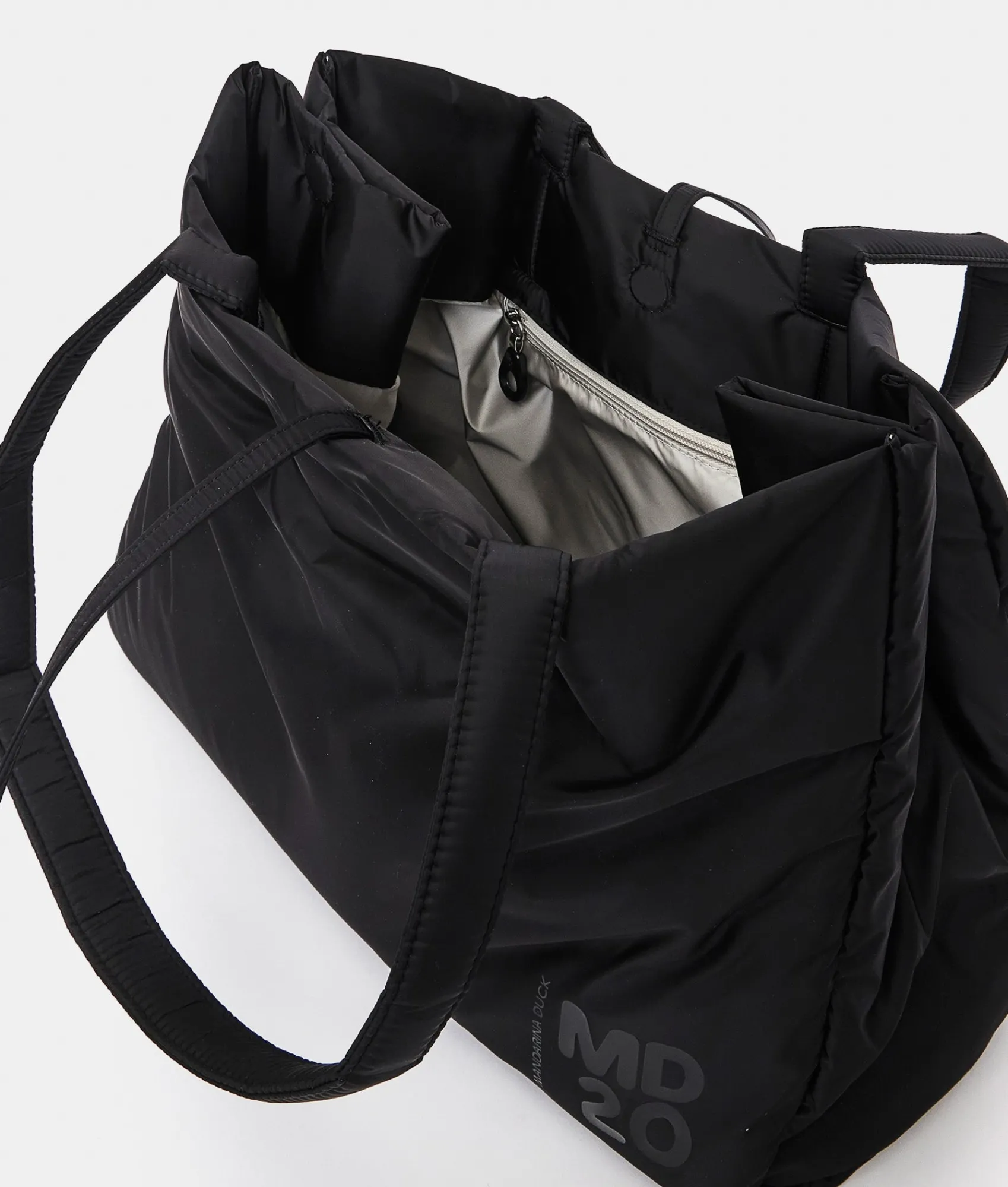 Online Mandarina Duck MD20 BALLOON Large Reversible Nylon Tote Black