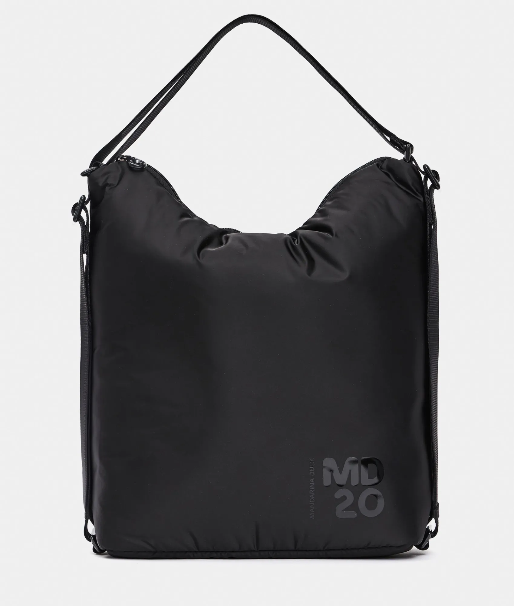 Fashion Mandarina Duck MD20 BALLOON Shoulder Bag Black