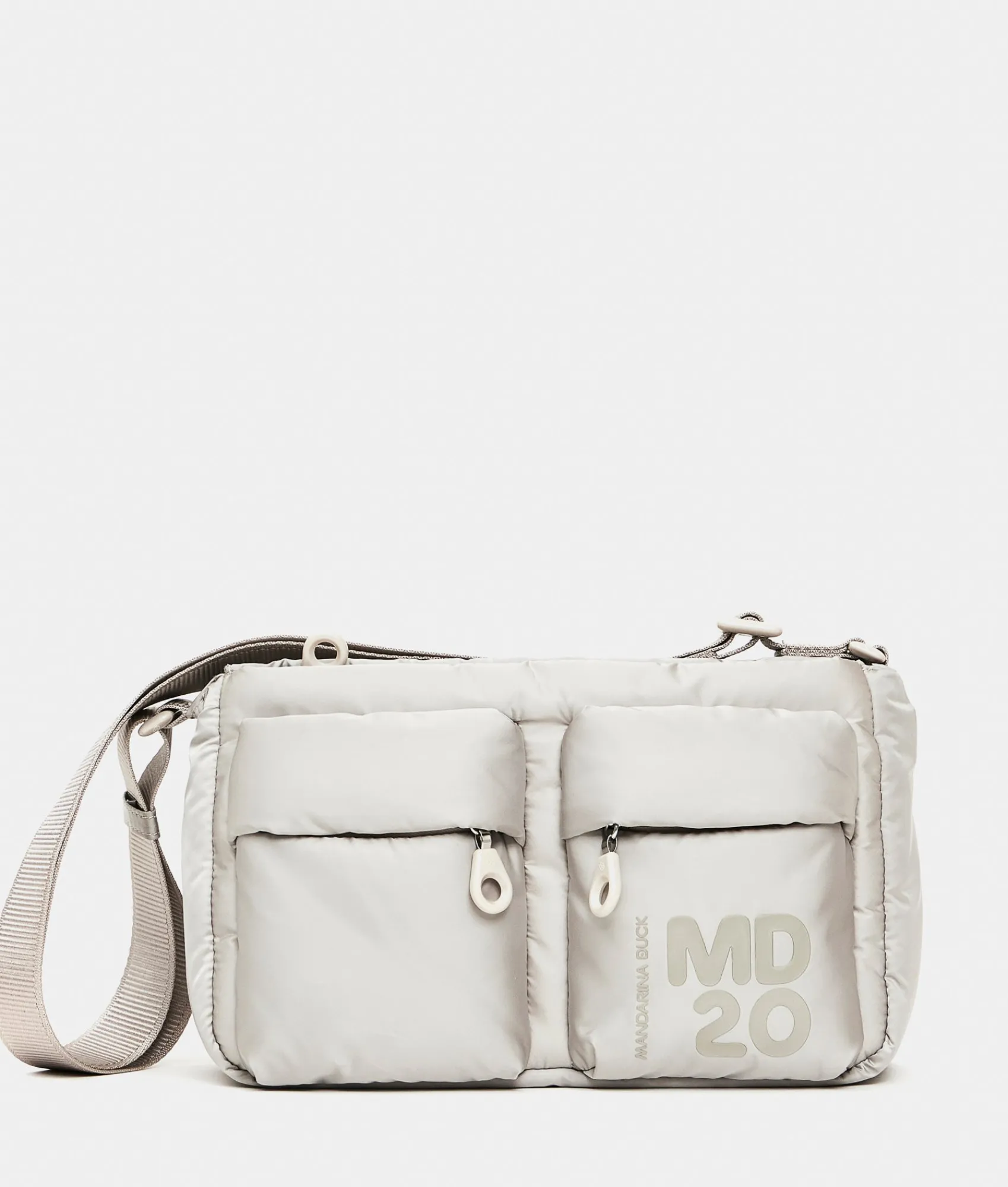 Best Mandarina Duck MD20 BALLOON Shoulder Bag With Pockets SageGray