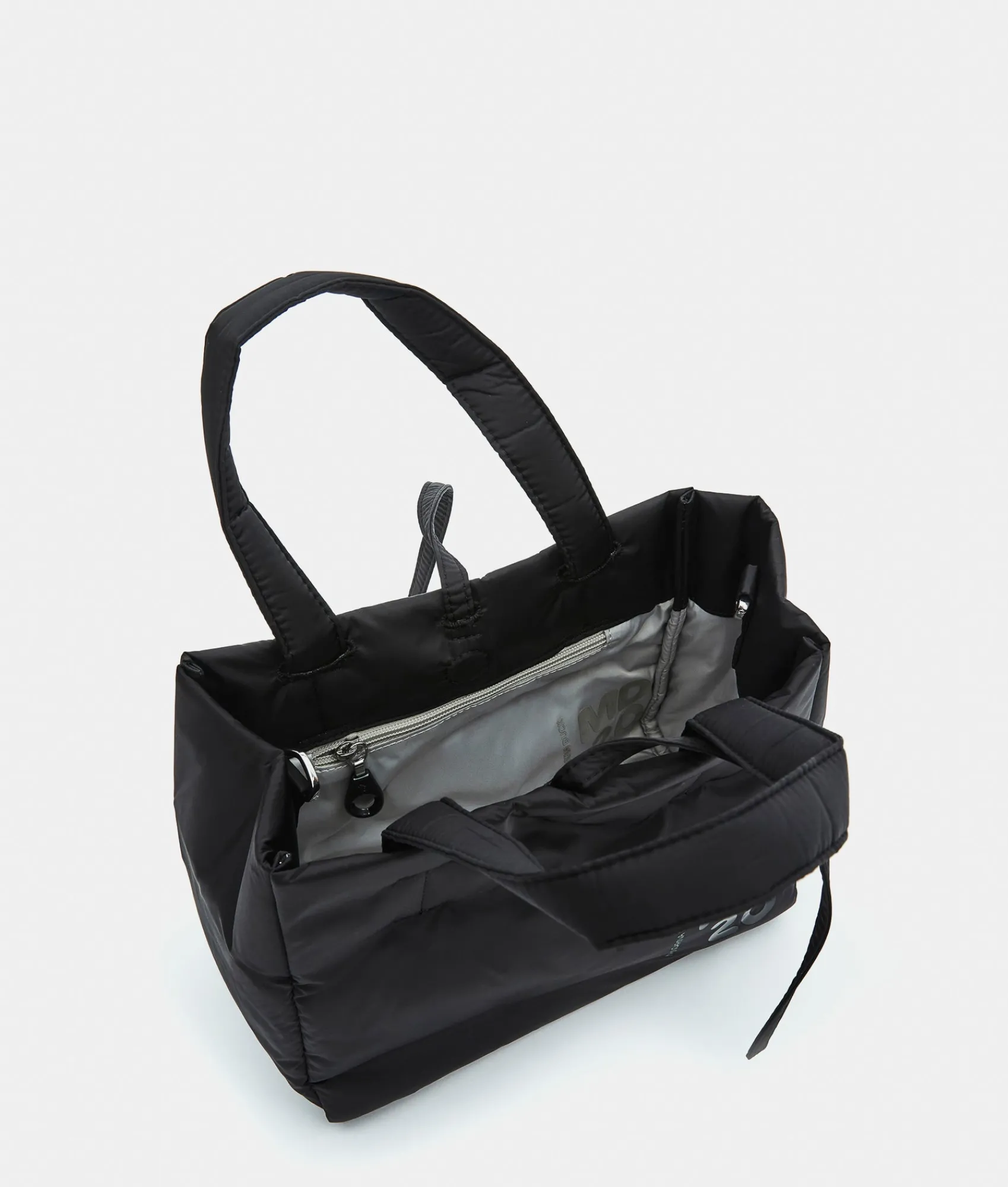 New Mandarina Duck MD20 BALLOON Small Reversible Nylon Tote Black