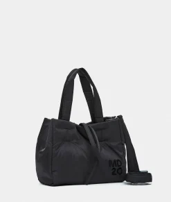 New Mandarina Duck MD20 BALLOON Small Reversible Nylon Tote Black