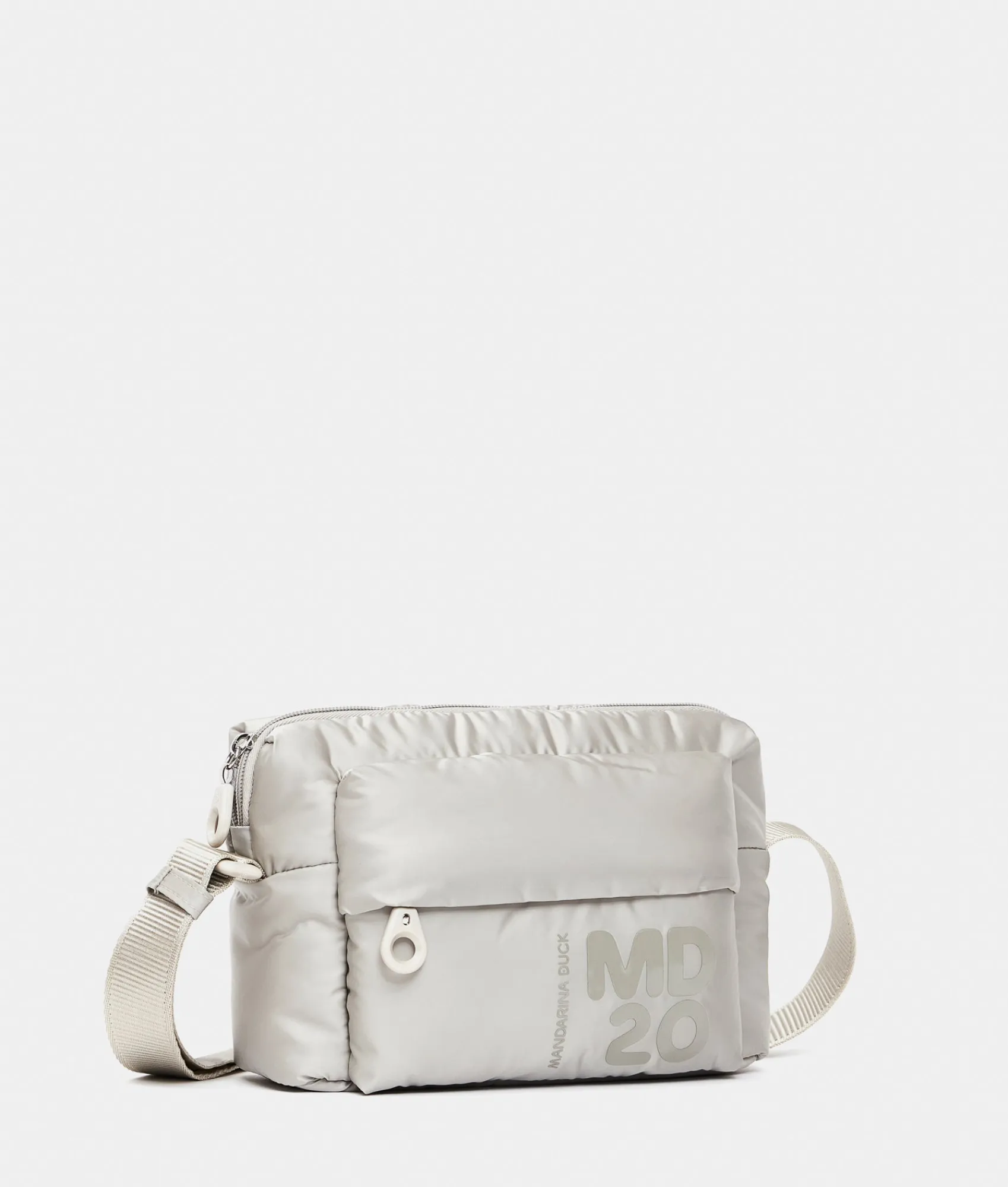 Clearance Mandarina Duck MD20 BALLOON Small Shoulder Bag With Pocket SageGray