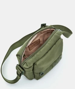 Outlet Mandarina Duck MD20 BALLOON Small Shoulder Bag With Pocket MilitaryGreen