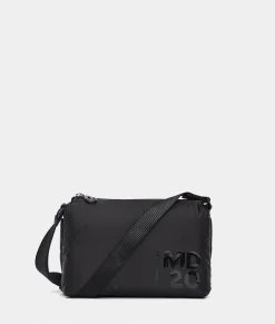 Fashion Mandarina Duck MD20 BALLOON Small Three-Pouch Shoulder Bag Black