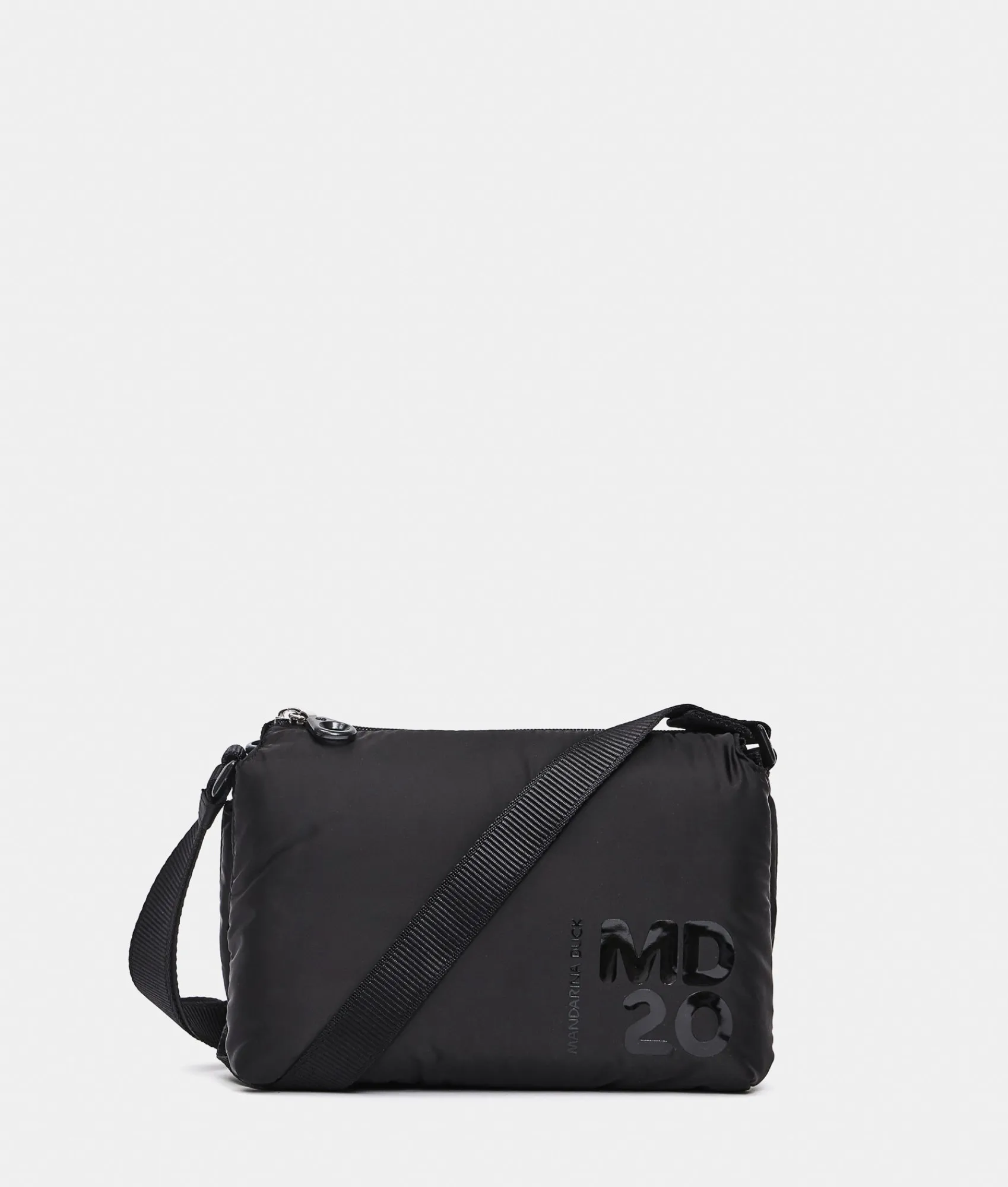 Fashion Mandarina Duck MD20 BALLOON Small Three-Pouch Shoulder Bag Black