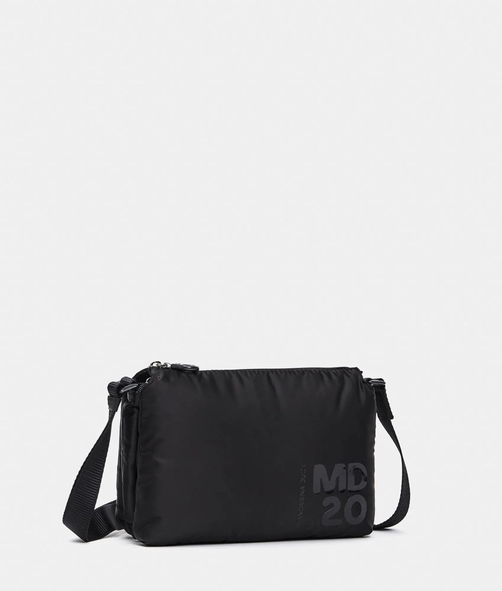 Fashion Mandarina Duck MD20 BALLOON Small Three-Pouch Shoulder Bag Black