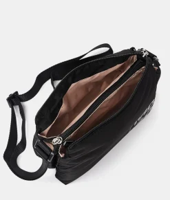 Fashion Mandarina Duck MD20 BALLOON Small Three-Pouch Shoulder Bag Black