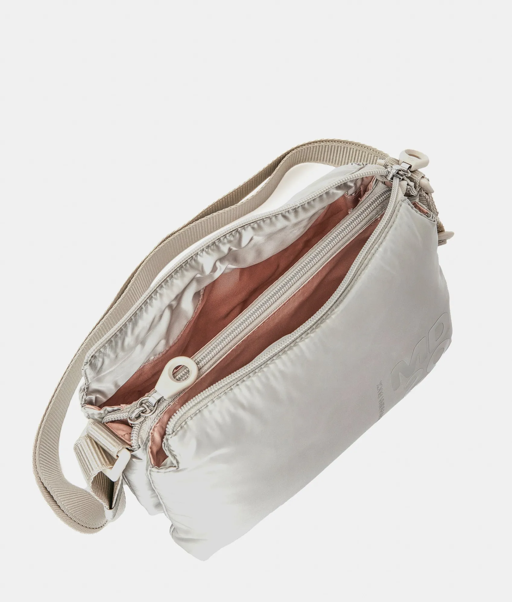 Best Mandarina Duck MD20 BALLOON Small Three-Pouch Shoulder Bag SageGray