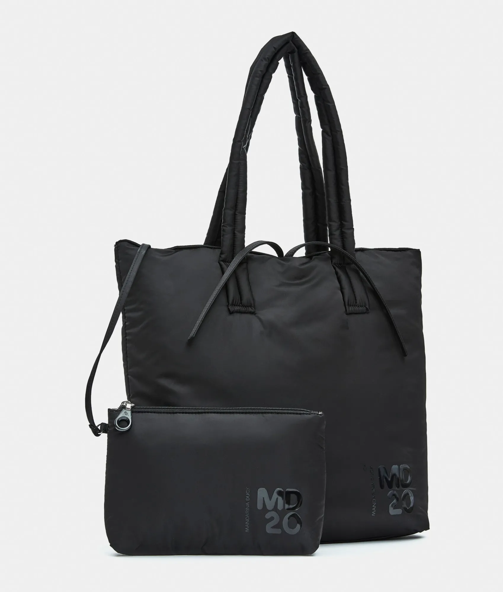 Hot Mandarina Duck MD20 BALLOON Vertical Reversible Nylon Tote Black