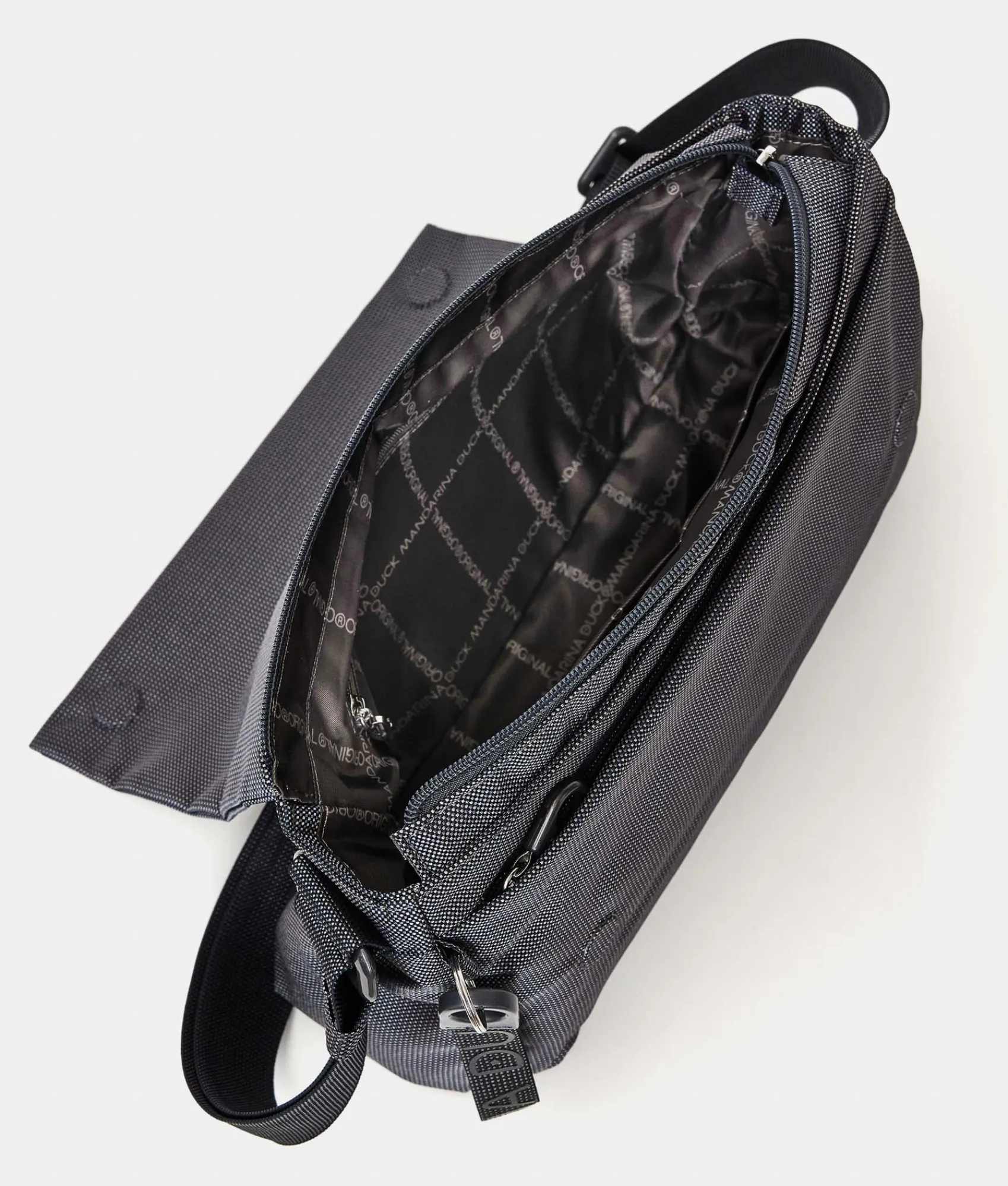 New Mandarina Duck MD20 Crossbody Bag Steel