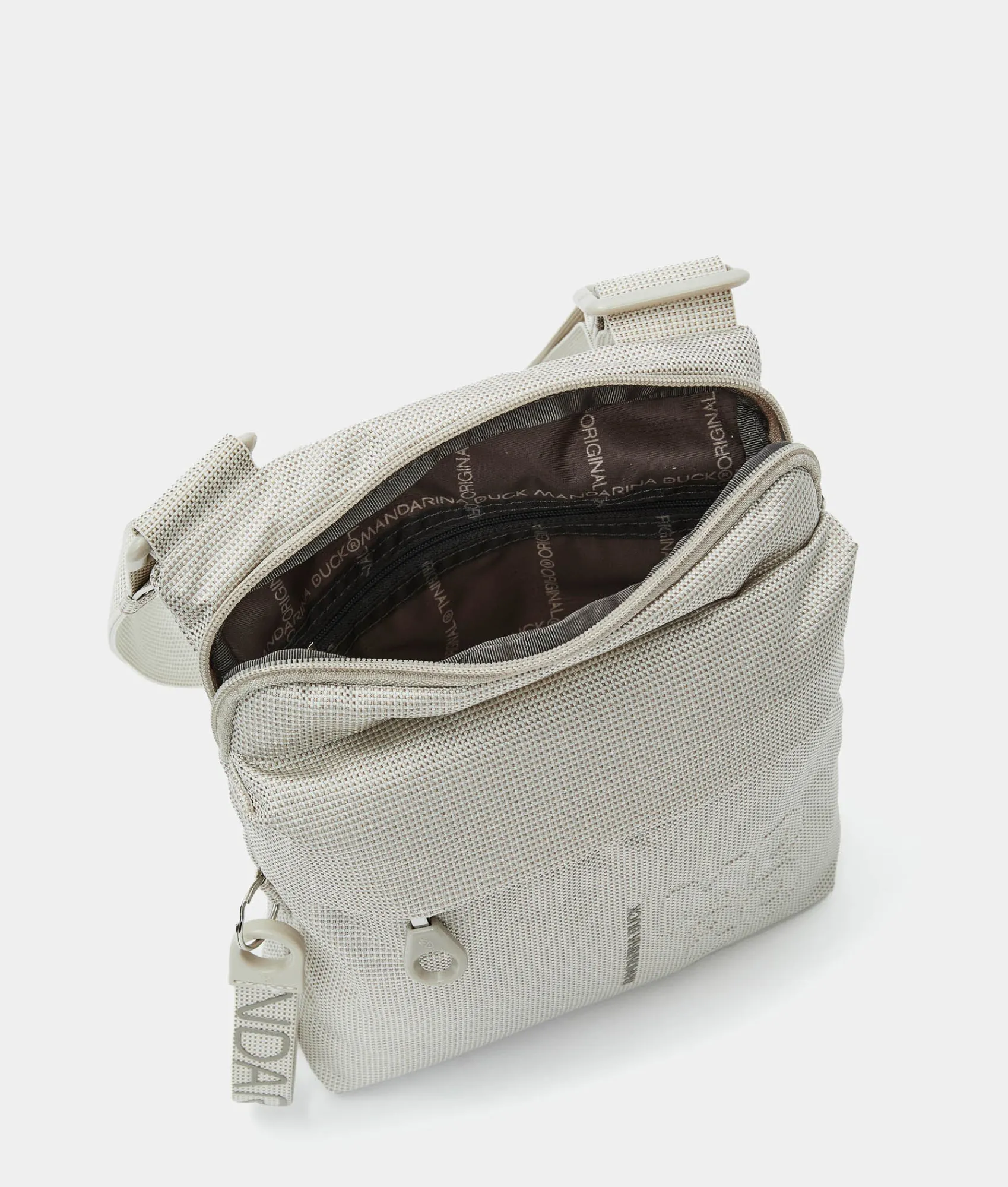 New Mandarina Duck MD20 Crossbody Bag WhitecapGrey